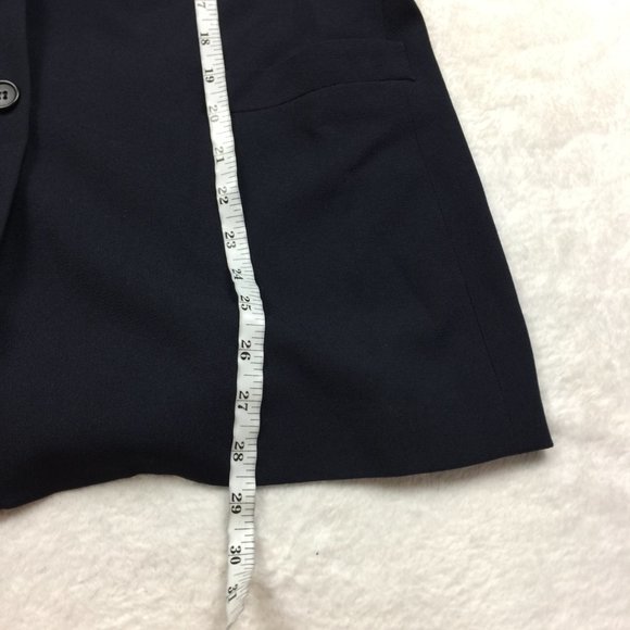 Vintage Talbots Blazer Suit Jacket Sizes 10 Womans Petite Navy Blue Long Sleeve - Picture 10 of 15